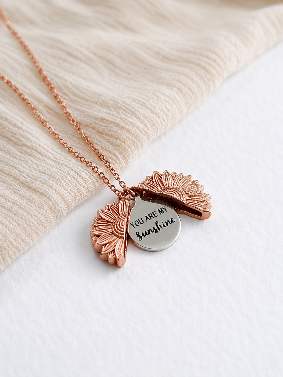 Sunshine Sunflower Love Necklace