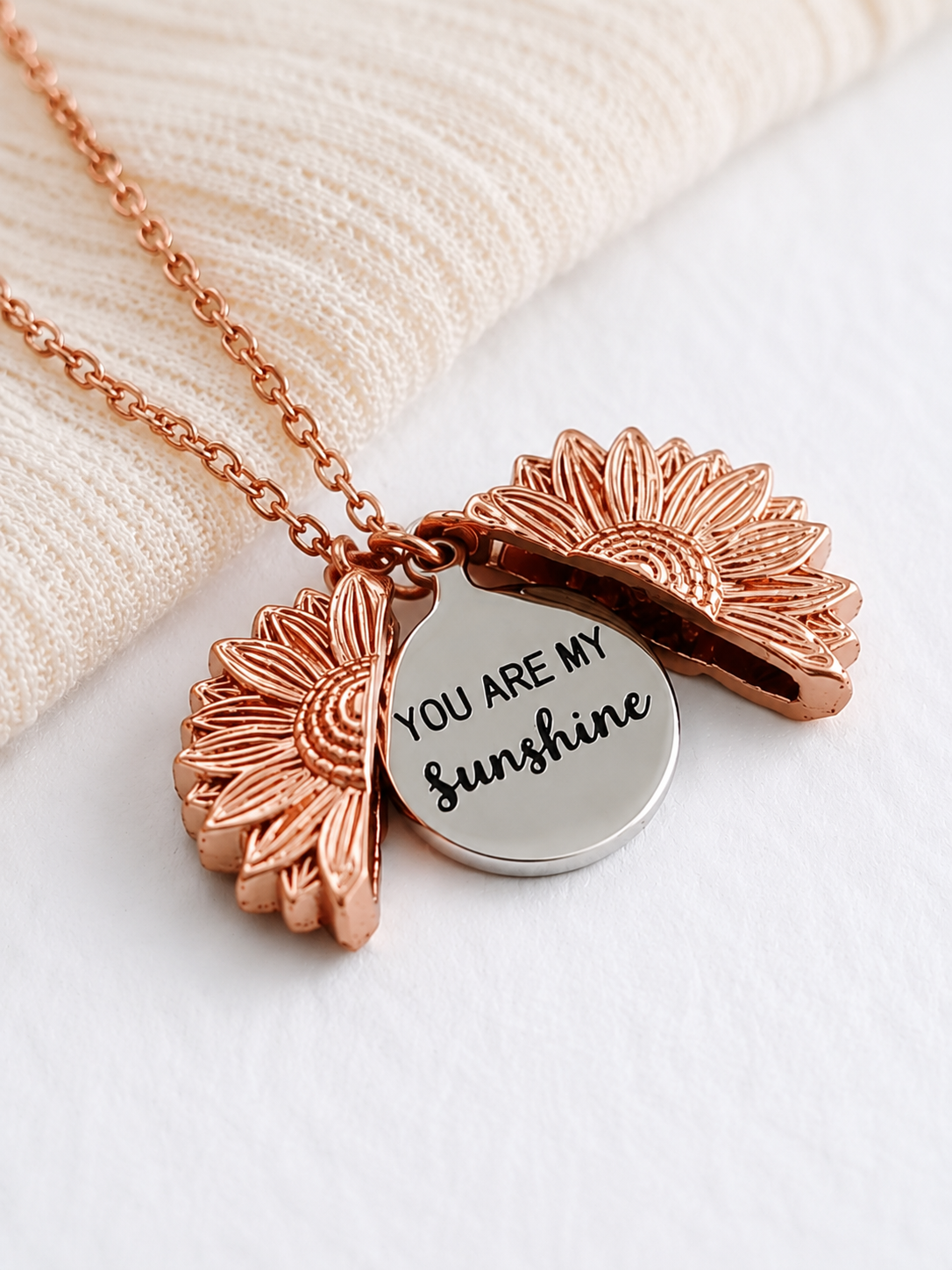 Sunshine Sunflower Love Necklace