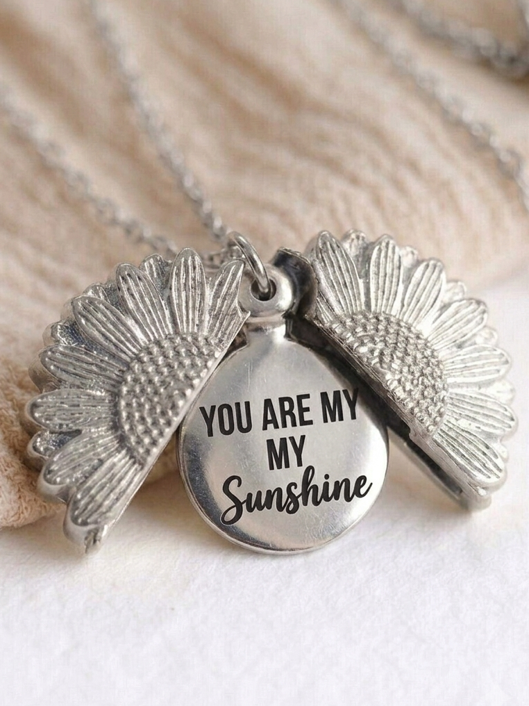 Sunshine Sunflower Love Necklace