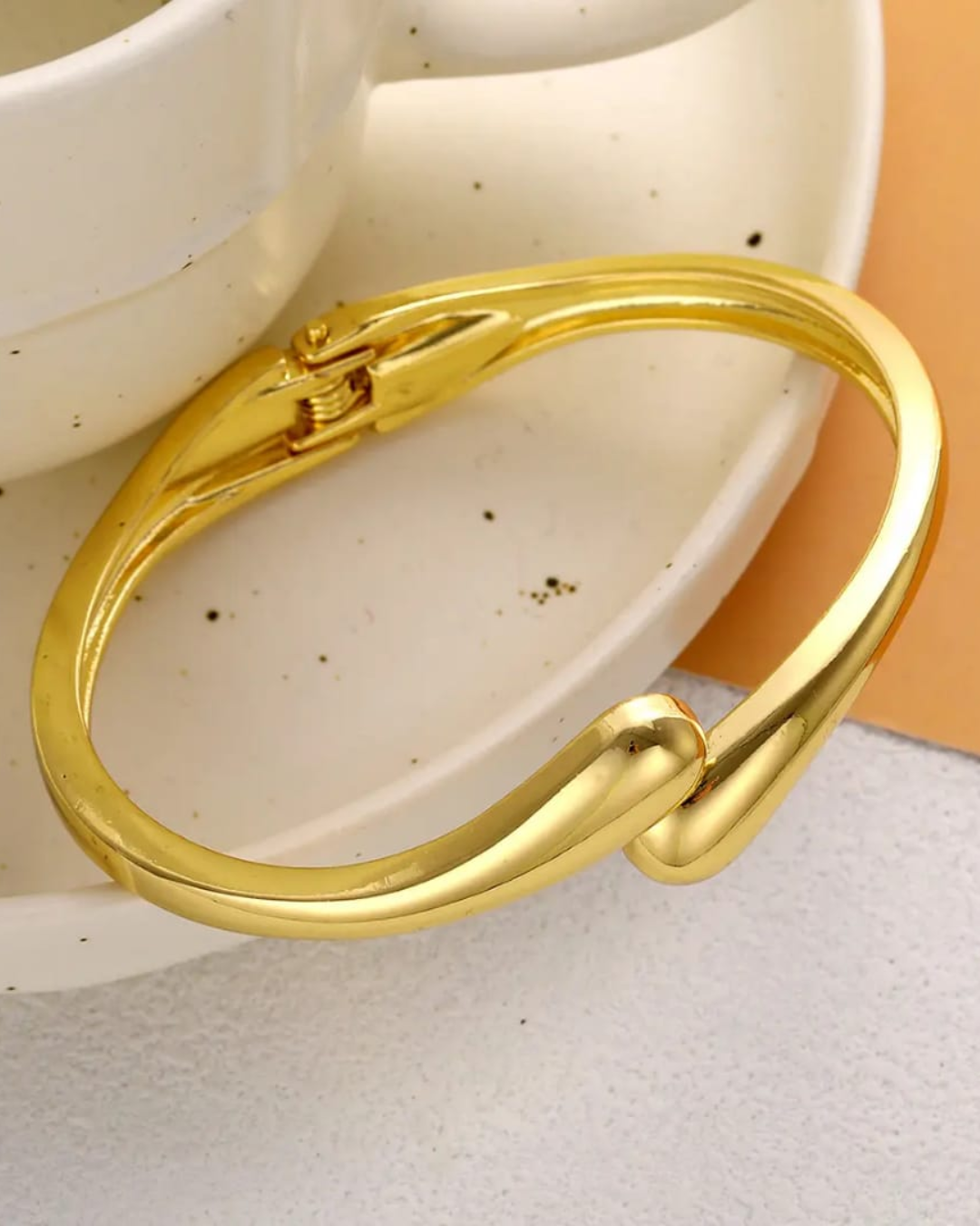 Chunky Gold Statement Bangle Set