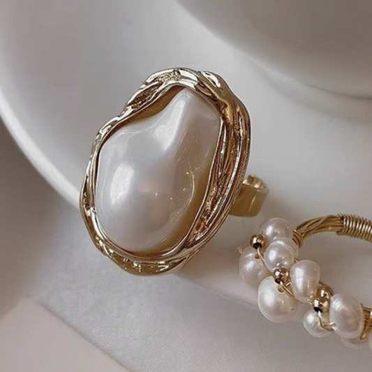 Baroque Pearl Royal Ring