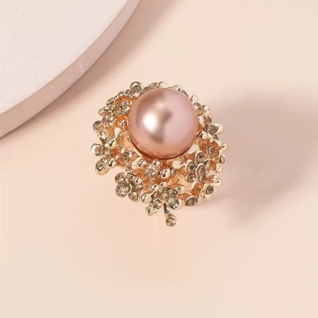 Rosegold Pearl Ring