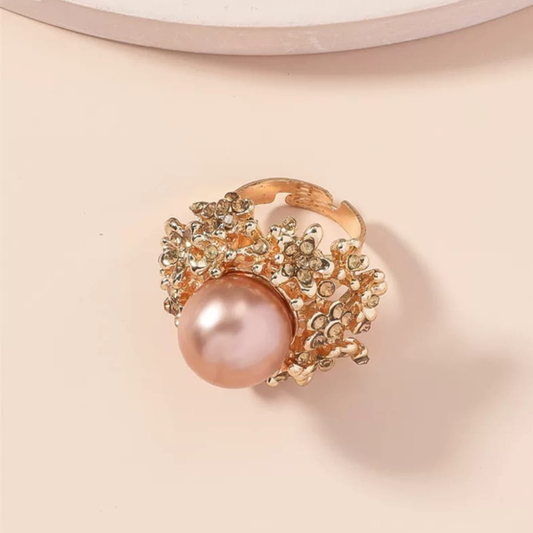 Rosegold Pearl Ring
