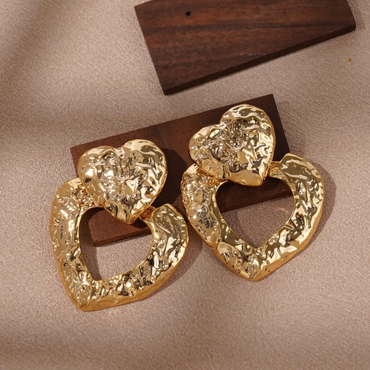 Chamak Royale Heart Earrings