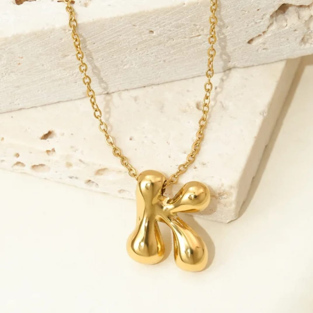 Bubble Pop Initials Necklace