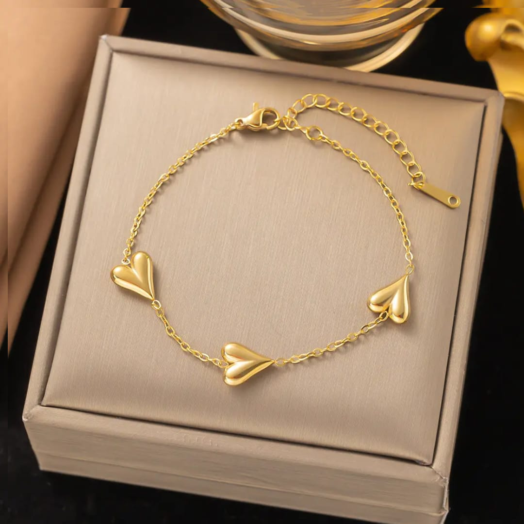Golden Heart shine Bracelet