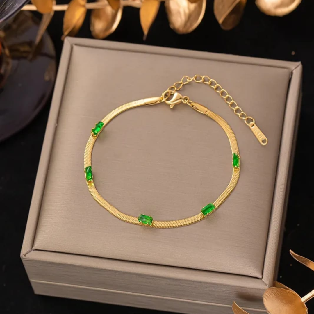 Emerald Serpent Bracelet