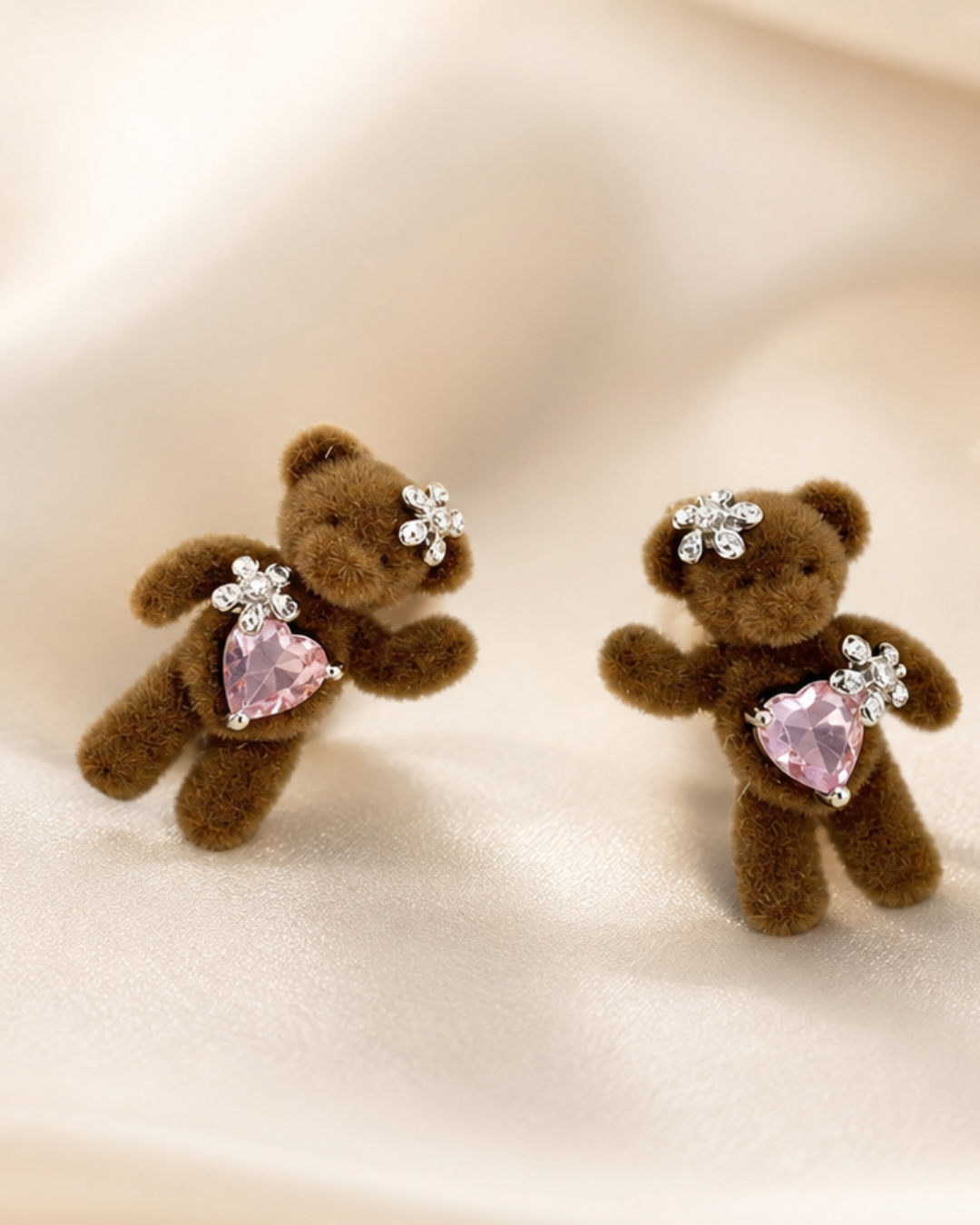 Cupid Teddy Stud Earrings