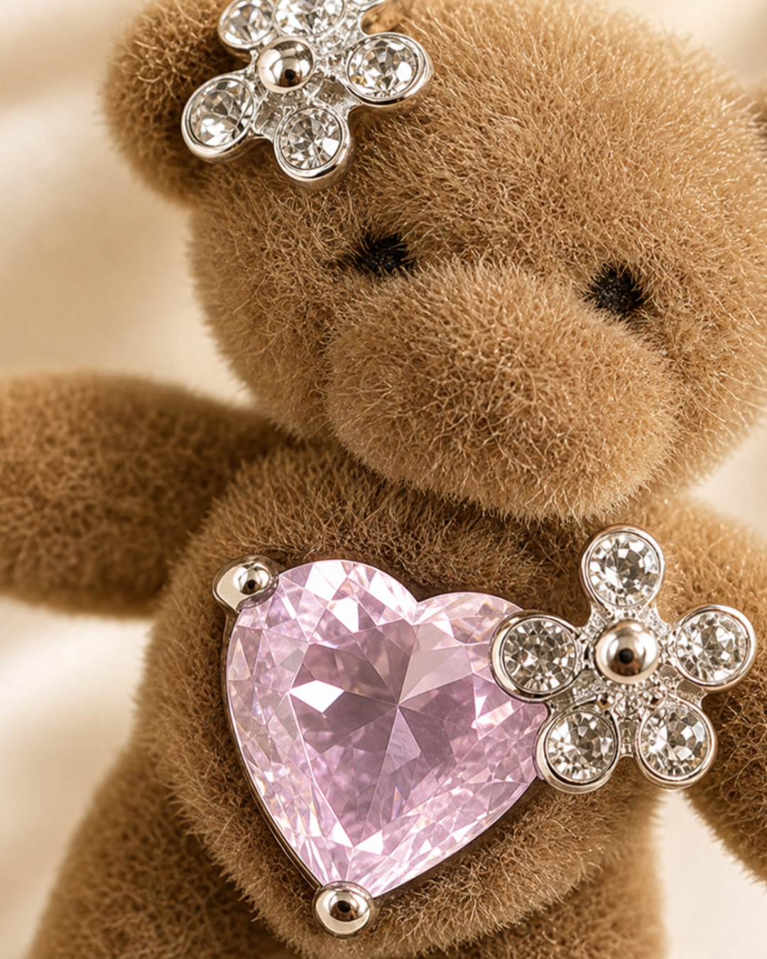 Cupid Teddy Stud Earrings