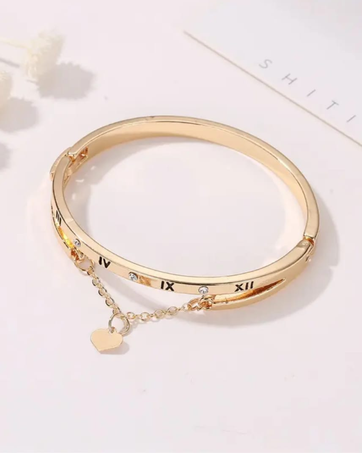 Roman Heart Bangle