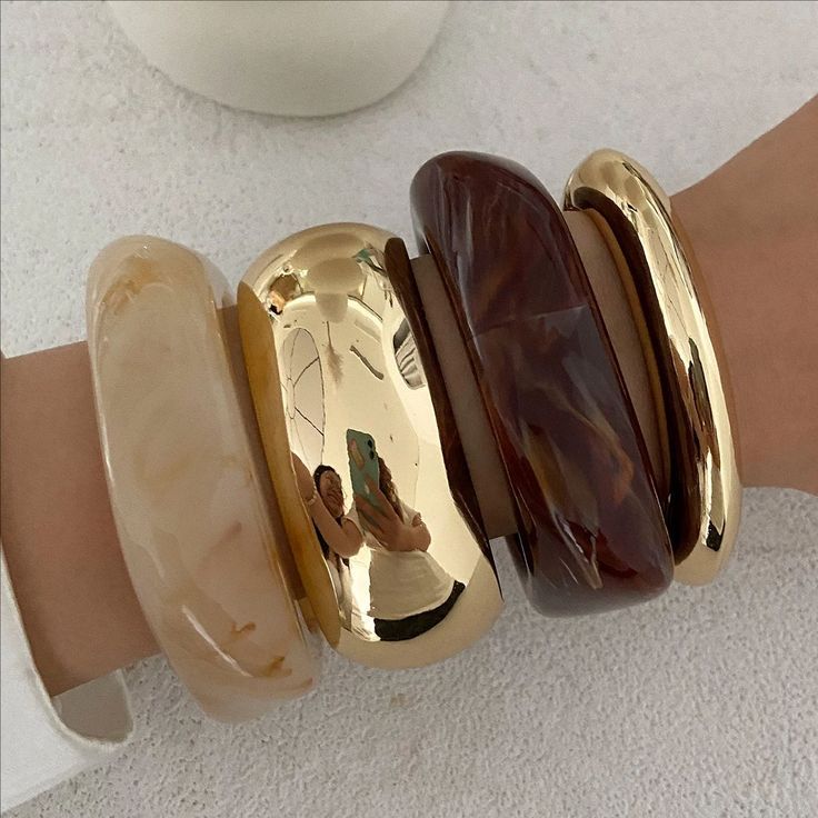 Neutral Luxe Bangle Stack