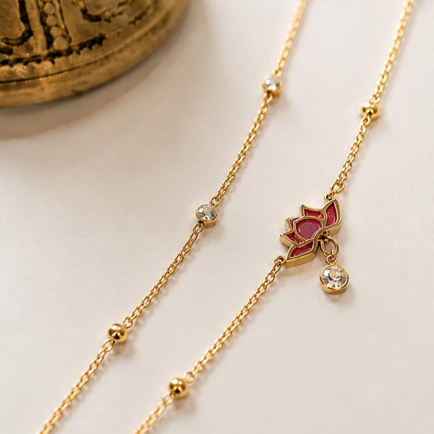 The Lotus Anklet
