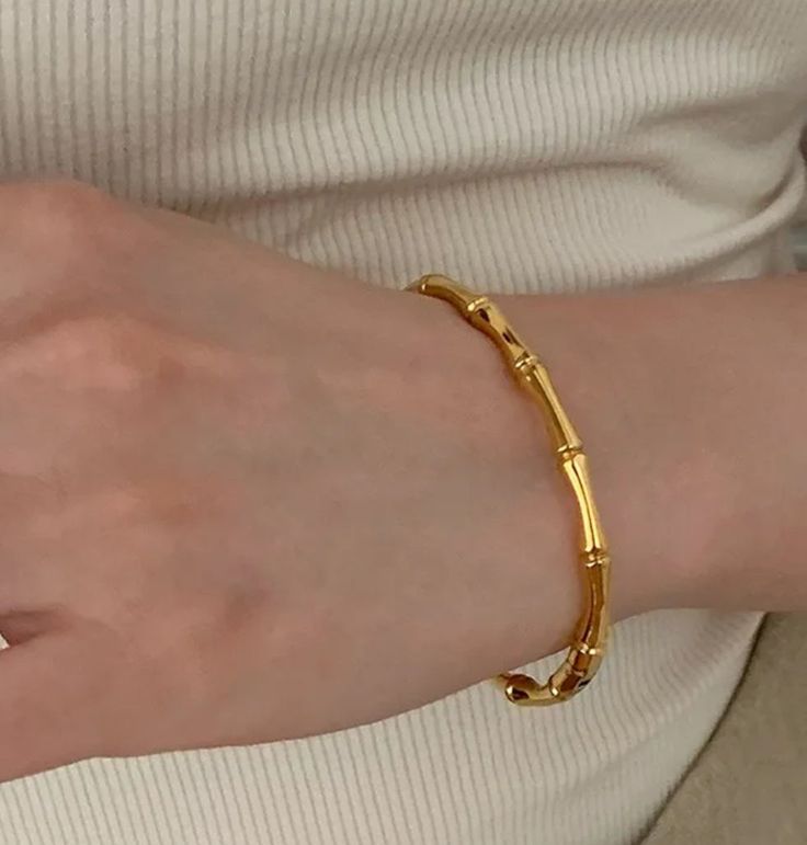 Golden Cane Bangle