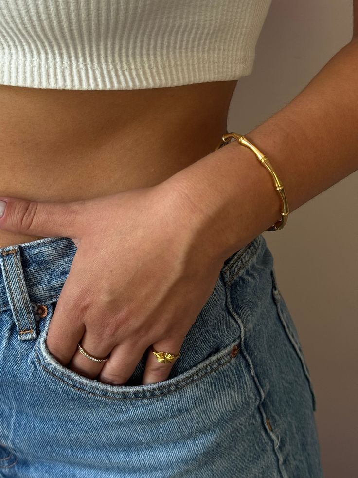 Golden Cane Bangle