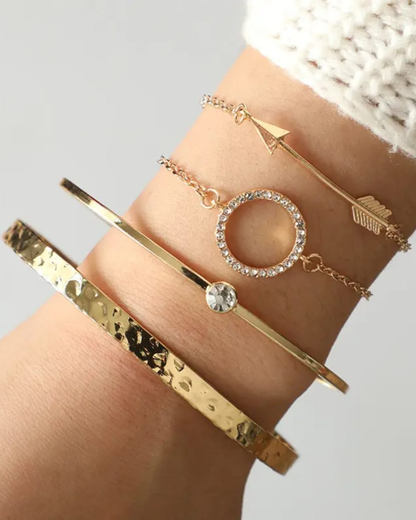 The Golden Harmony Bracelet Set