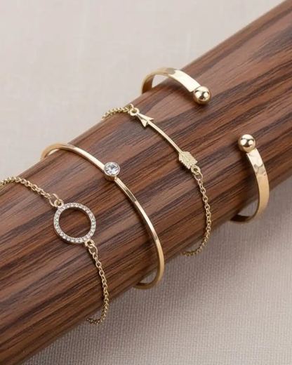 The Golden Harmony Bracelet Set