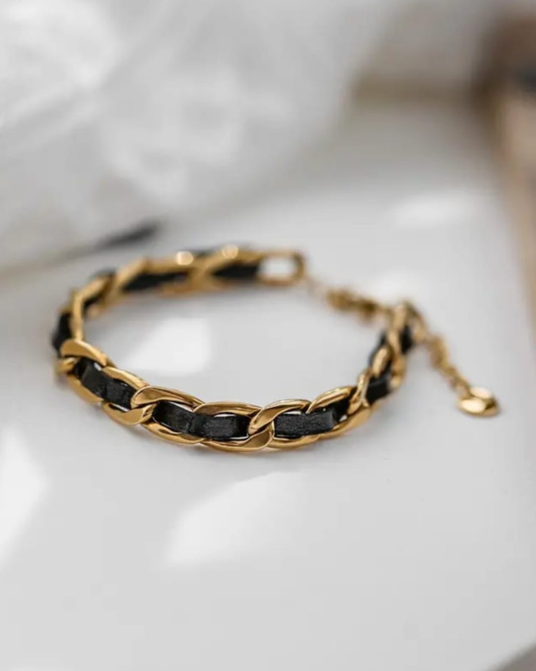 Obsidian Link Men’s Bracelet