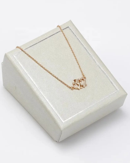 Intertwined Hearts Pendant Necklace