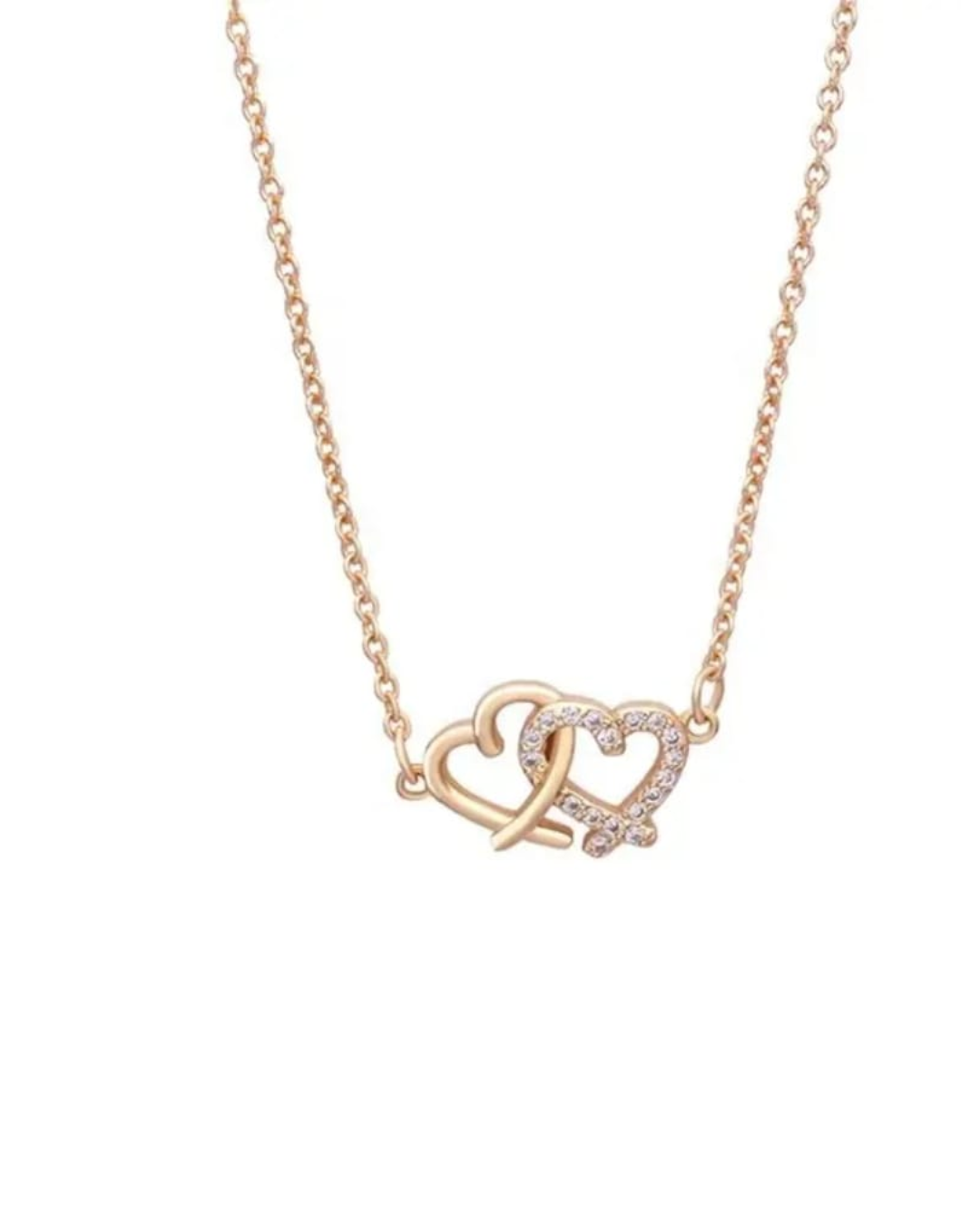 Intertwined Hearts Pendant Necklace