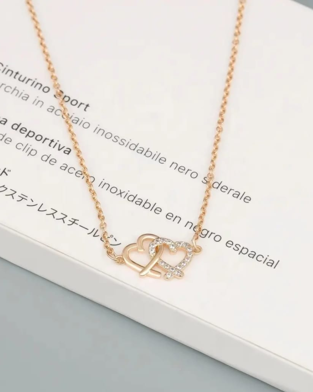 Intertwined Hearts Pendant Necklace