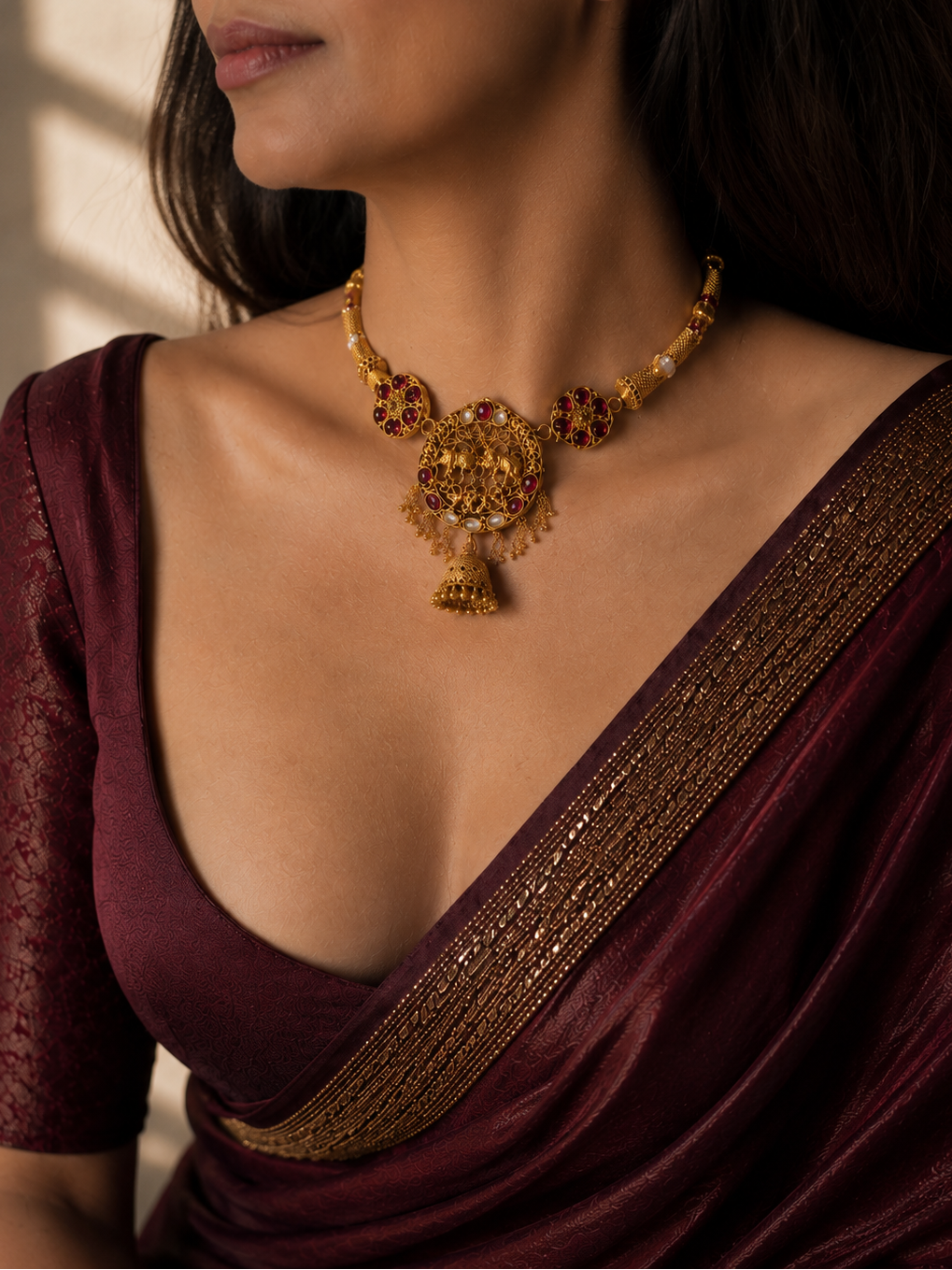 Samrajya Royale Temple Necklace Set