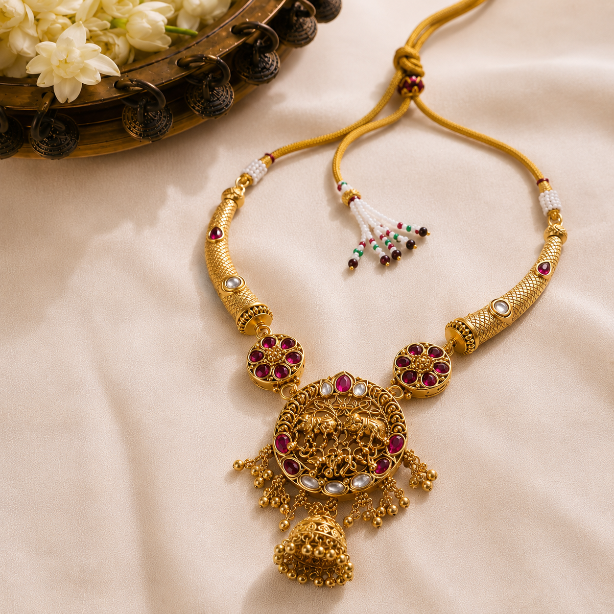 Samrajya Royale Temple Necklace Set