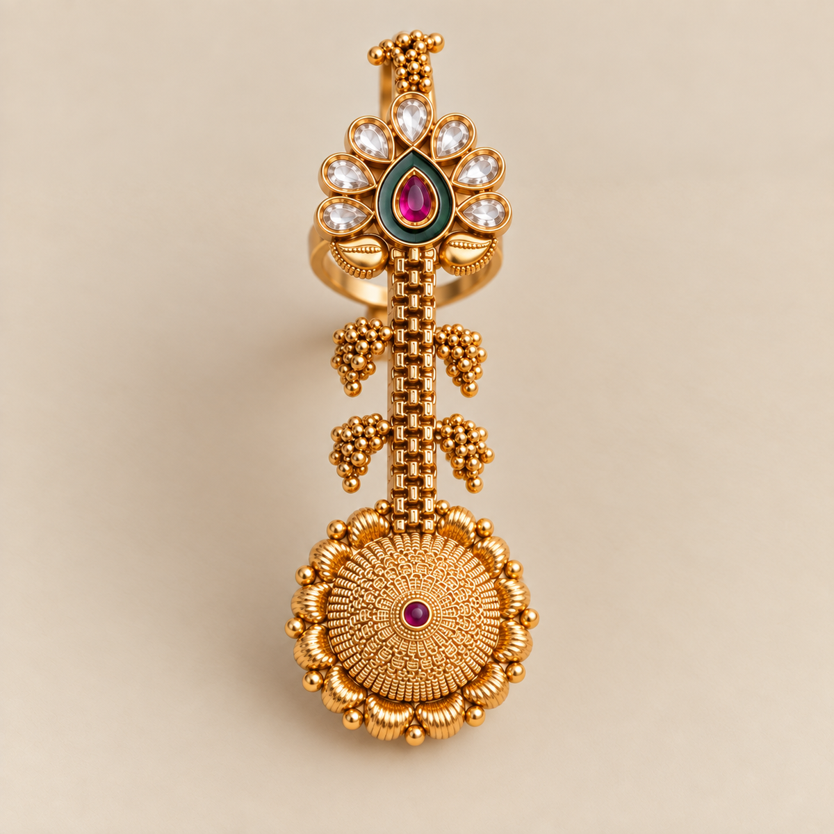 Vaidehi Kundan Statement Ring