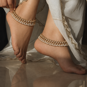 Mrinalini Pearl Anklets