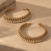 Mrinalini Pearl Anklets
