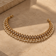 Mrinalini Pearl Anklets