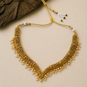 Pushpa Kundan Necklace Set