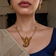 Vighnaharta Necklace and Earpiece Set