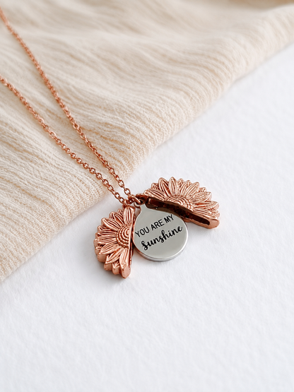 Sunshine Sunflower Love Necklace