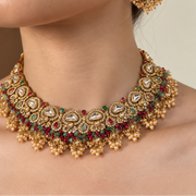 Ishwari Kundan Meenakari Set