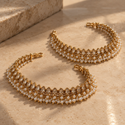 Mrinalini Pearl Anklets
