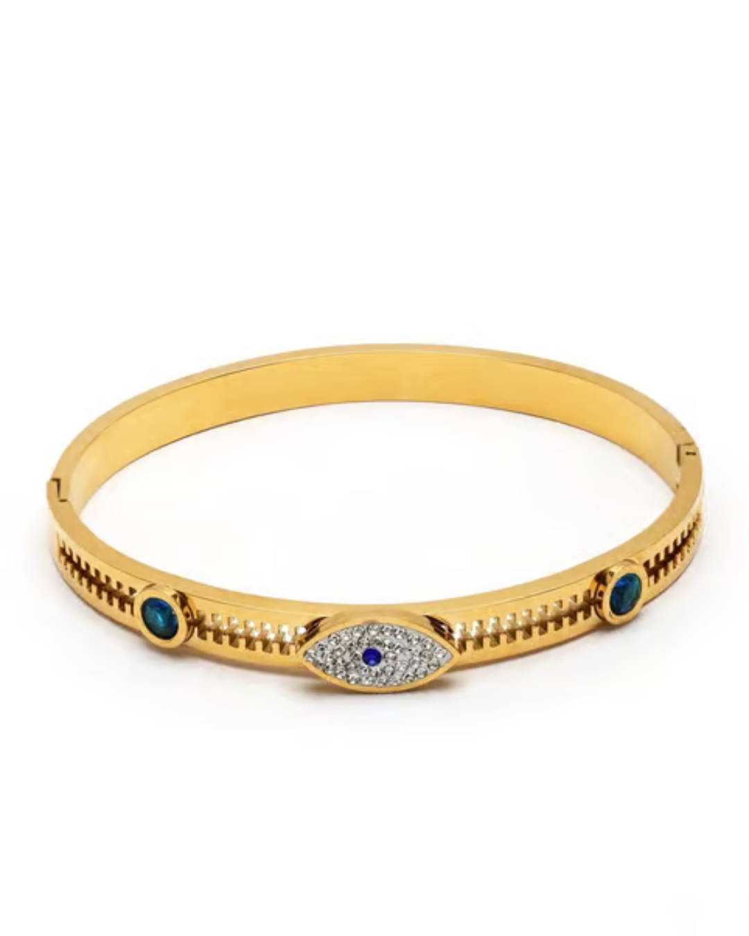 Nazar Crystal Gold Bracelet
