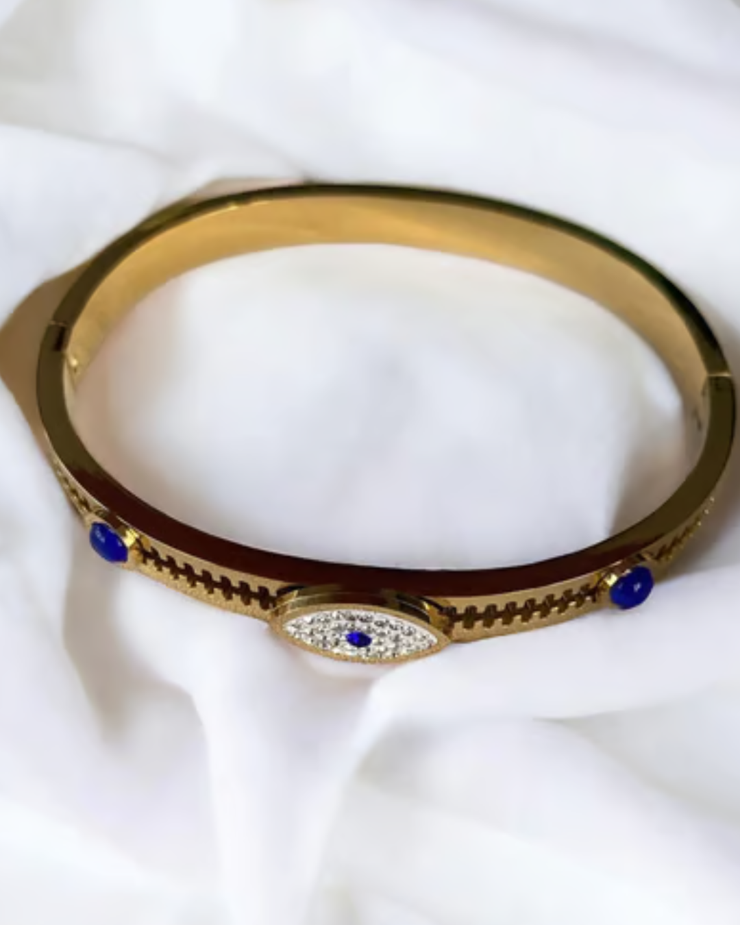 Nazar Crystal Gold Bracelet