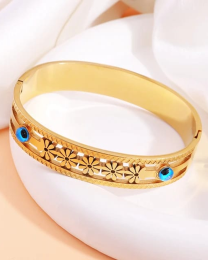 Floral Nazar Gold Bracelet