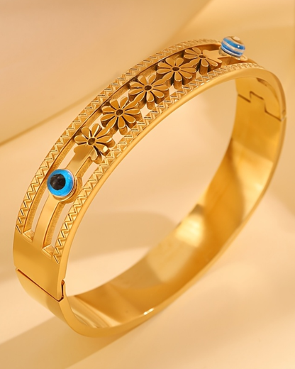 Floral Nazar Gold Bracelet