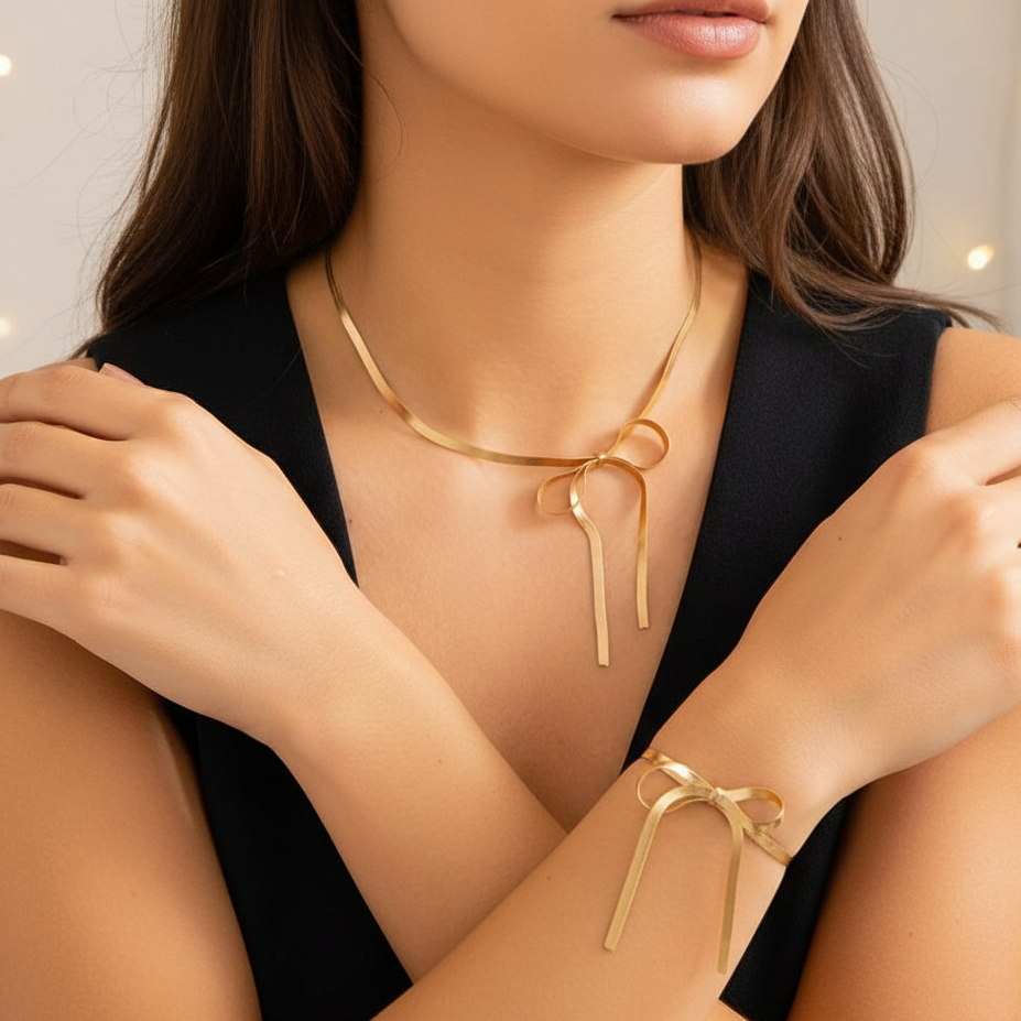 Snake Chain Set (Bracelet &amp; Necklace)