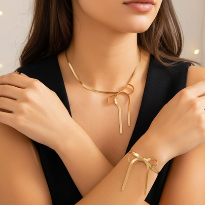 Snake Chain Set (Bracelet & Necklace)