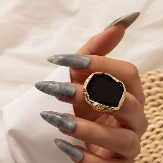 Midnight Onyx Glow Ring