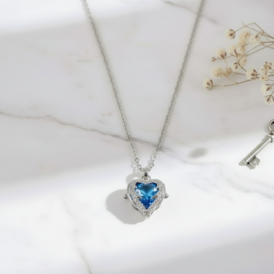 Blue Heart Legacy Necklace