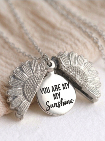 Sunshine Sunflower Love Necklace