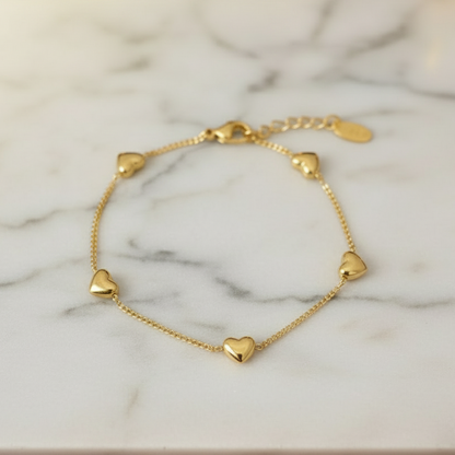 Hearts Aflutter Anklet–Bracelet
