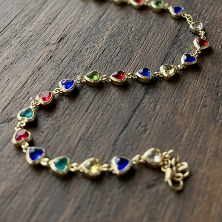 Hearts in Colour Waist Chain