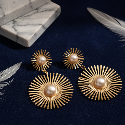 The Celestial Pearl Sunburst Drops