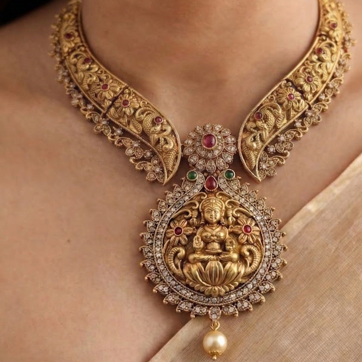 Lakshmi Vardhini Temple Choker Set