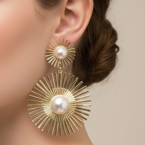 The Celestial Pearl Sunburst Drops