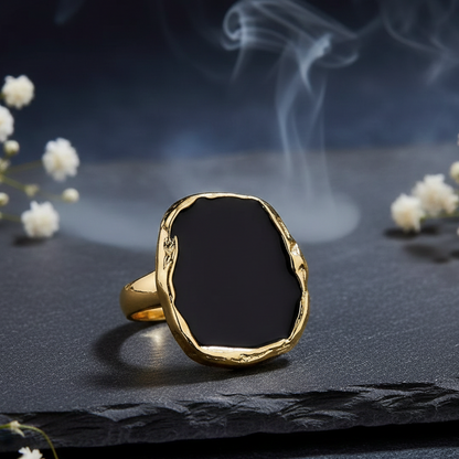 Midnight Onyx Glow Ring